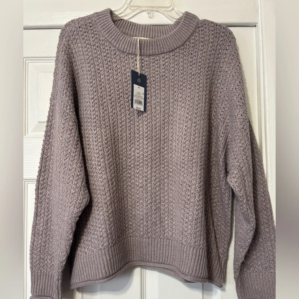 Universal Threads cropped Gray/Brown knit sweater. Size XL. New with tags.  - Picture 1 of 2